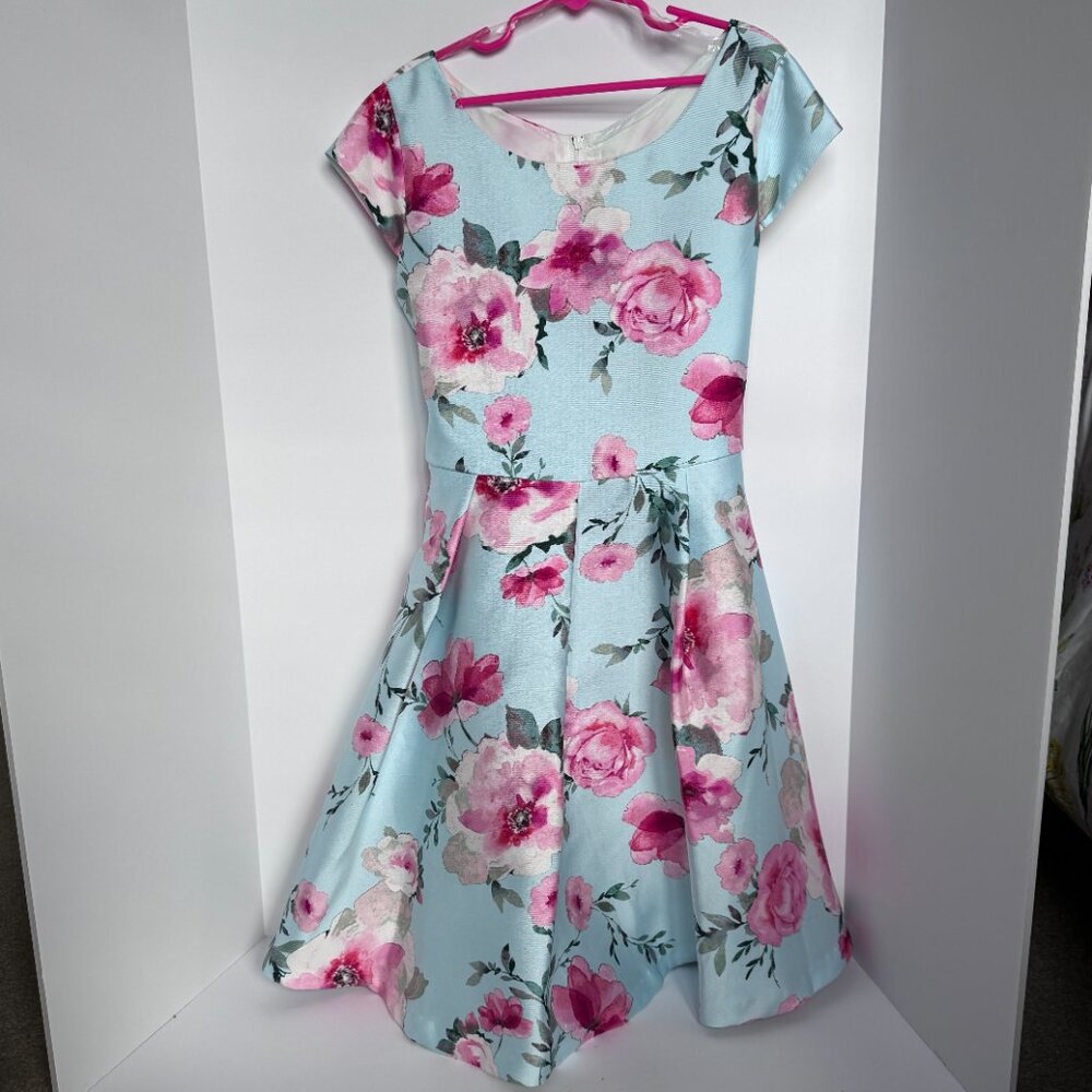 Bonnie Jean Floral print Summer dress, size 12 - Picture 2 of 11